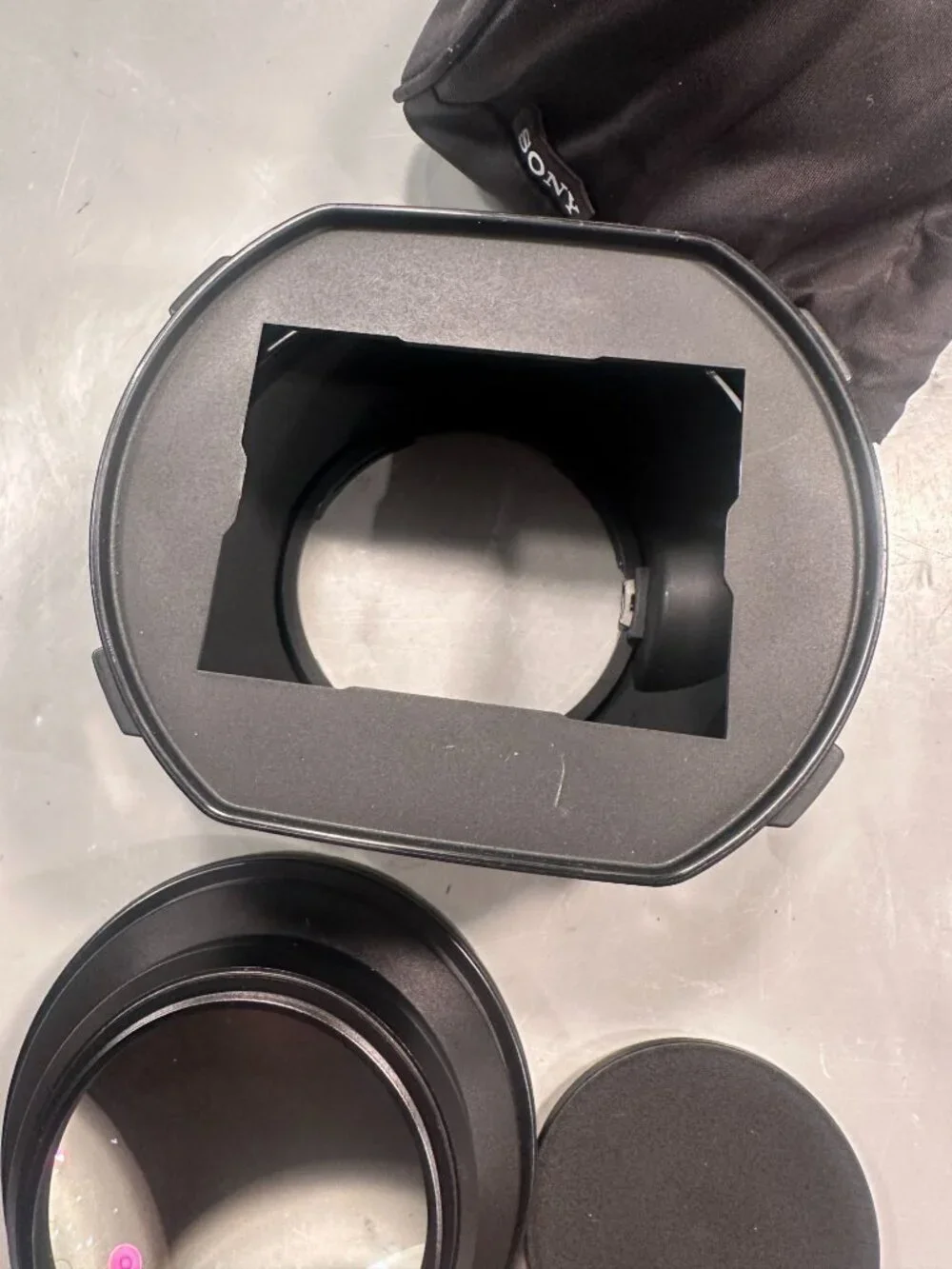 Sony VCL-HG0758 Wide Conversion Lens Fisheye X0.7 Lens Hood Pouch